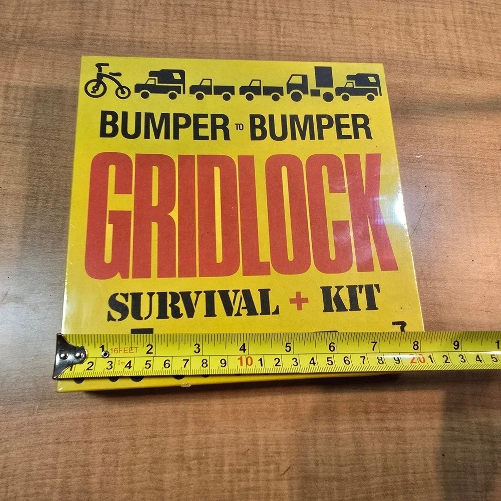 Bumper to‎ Bumper GRIDLOCK survival kit - Vintage WHITE ELEPHANT GIFT